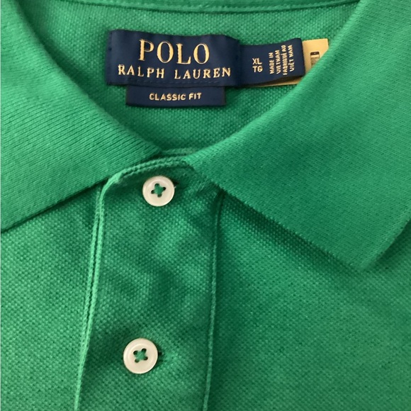 Polo by Ralph Lauren Green and Navy Graphic Polo - Picture 1 of 2